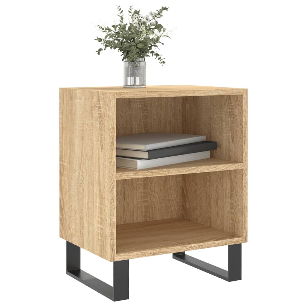 Nachtkastjes 2 St 40X30X50 Cm Bewerkt Hout Sonoma Eikenkleurig