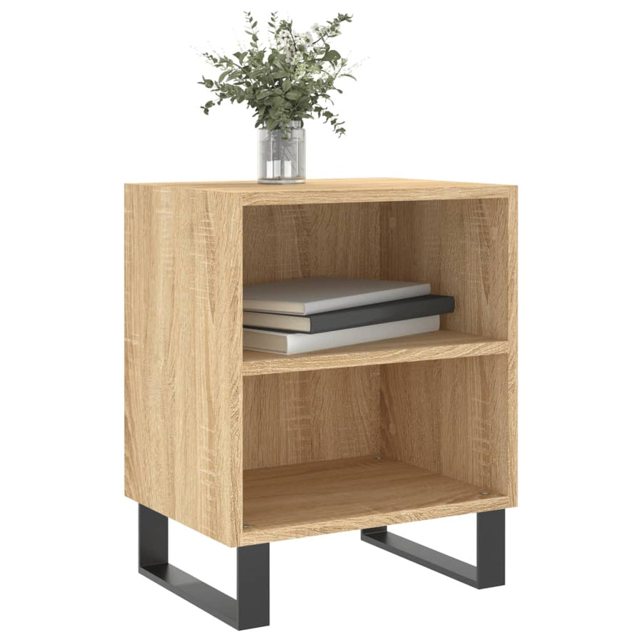 Nachtkastjes 2 St 40X30X50 Cm Bewerkt Hout Sonoma Eikenkleurig