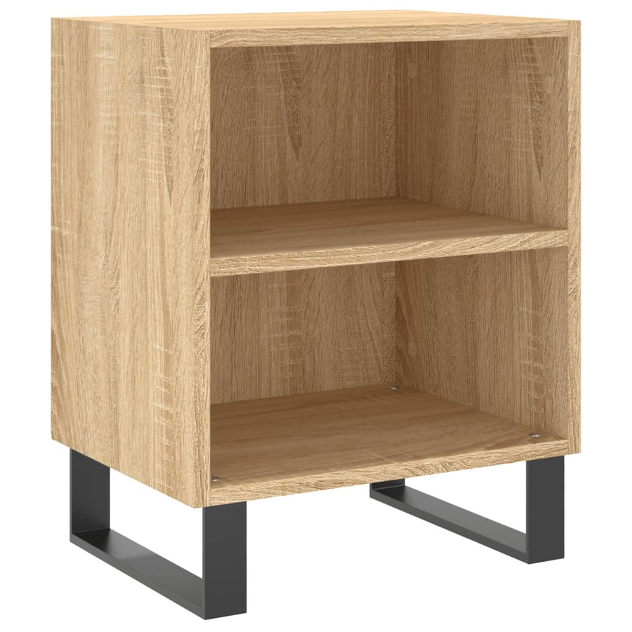 Nachtkastjes 2 St 40X30X50 Cm Bewerkt Hout Sonoma Eikenkleurig