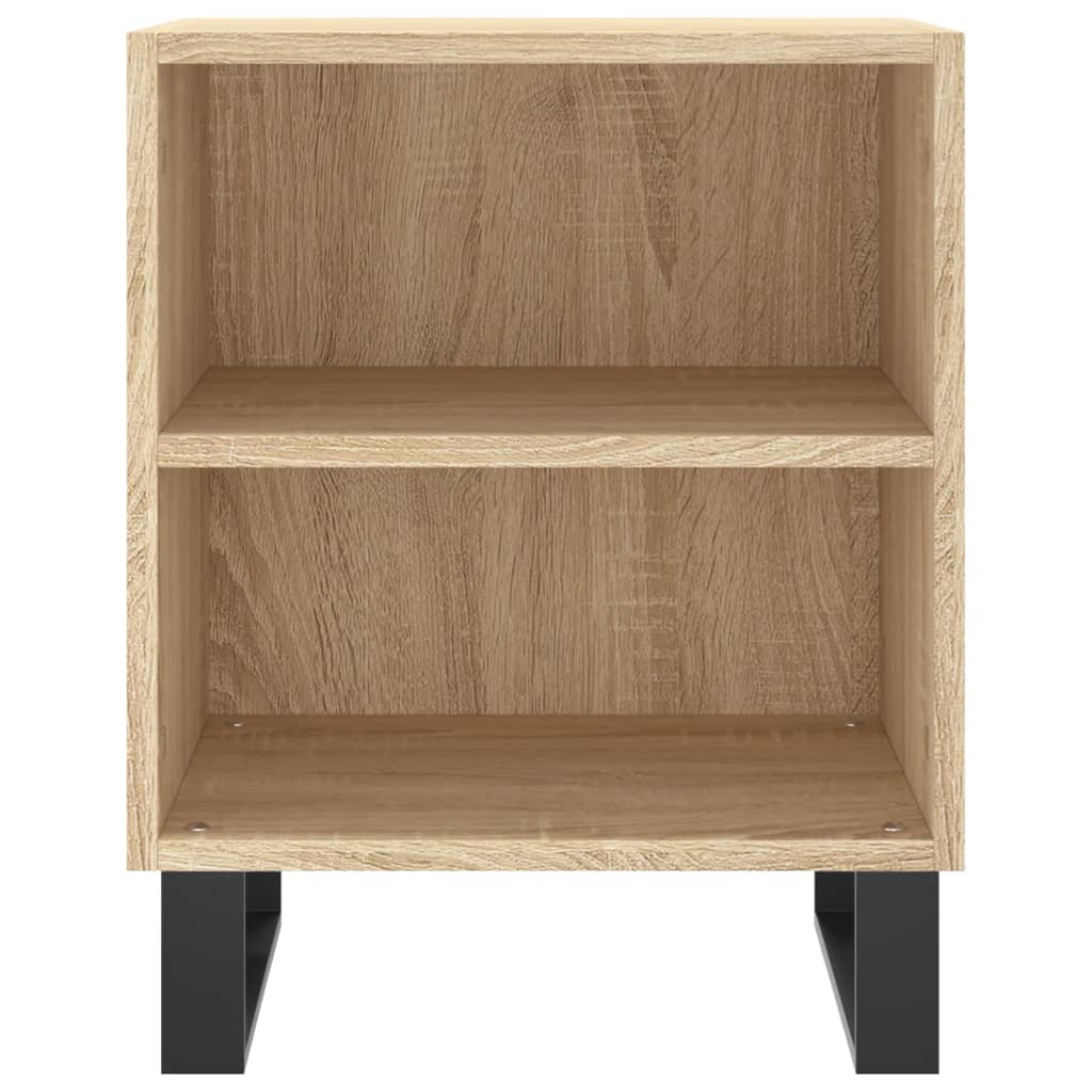 Nachtkastjes 2 St 40X30X50 Cm Bewerkt Hout Sonoma Eikenkleurig