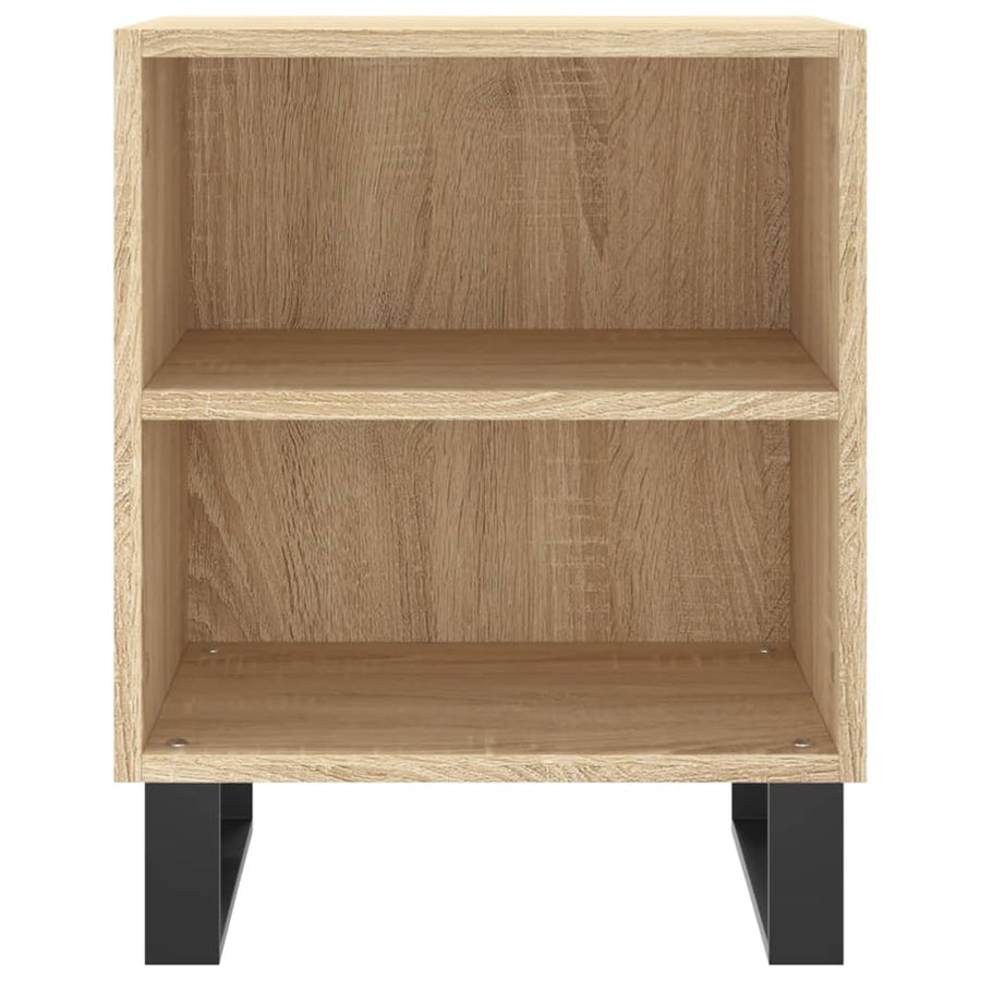 Nachtkastjes 2 St 40X30X50 Cm Bewerkt Hout Sonoma Eikenkleurig
