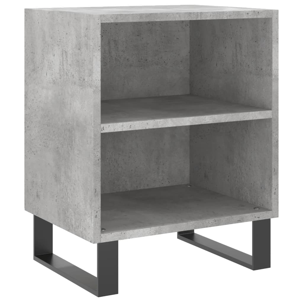 Nachtkastjes 2 St 40X30X50 Cm Bewerkt Hout Betongrijs