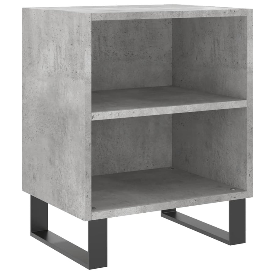 Nachtkastjes 2 St 40X30X50 Cm Bewerkt Hout Betongrijs