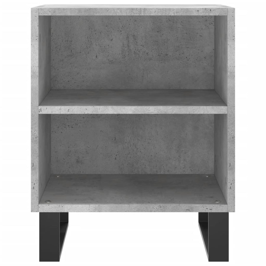 Nachtkastjes 2 St 40X30X50 Cm Bewerkt Hout Betongrijs