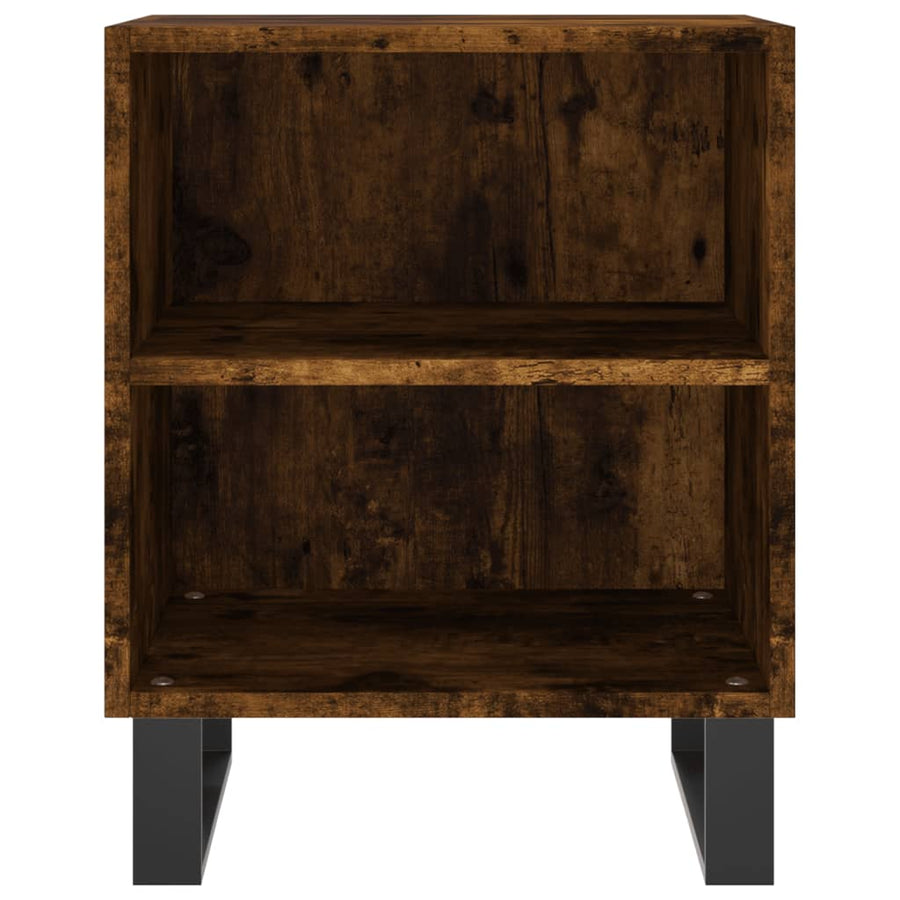 Nachtkastjes 2 St 40X30X50 Cm Bewerkt Hout Gerookt Eikenkleurig