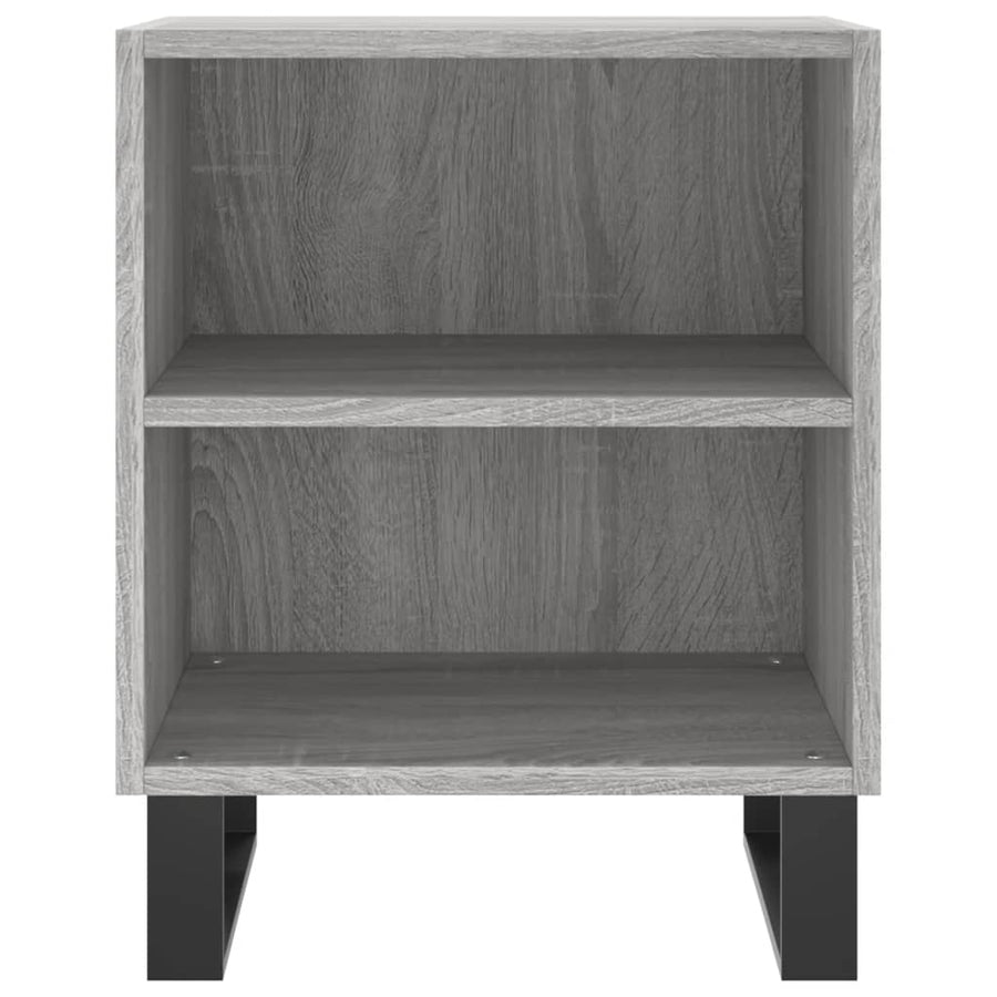 Nachtkastjes 2 St 40X30X50 Cm Bewerkt Hout Grijs Sonoma Eiken