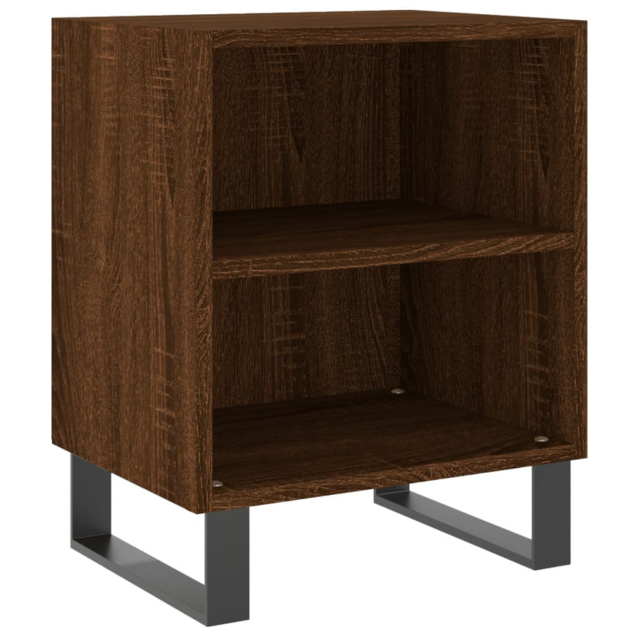 Nachtkastjes 2 St 40X30X50 Cm Bewerkt Hout Bruin Eikenkleur