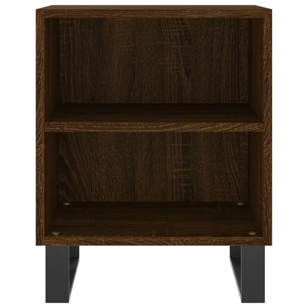 Nachtkastjes 2 St 40X30X50 Cm Bewerkt Hout Bruin Eikenkleur