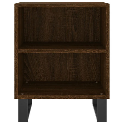 Nachtkastjes 2 St 40X30X50 Cm Bewerkt Hout Bruin Eikenkleur