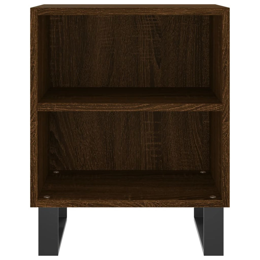 Nachtkastjes 2 St 40X30X50 Cm Bewerkt Hout Bruin Eikenkleur