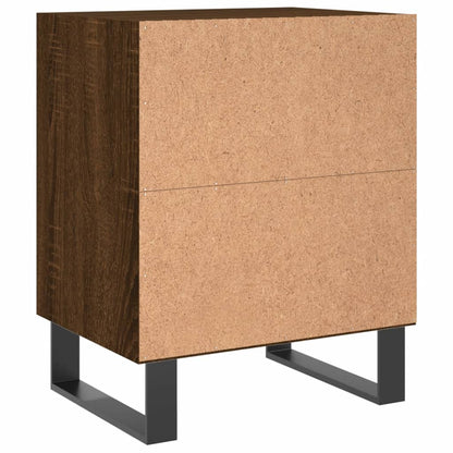 Nachtkastjes 2 St 40X30X50 Cm Bewerkt Hout Bruin Eikenkleur