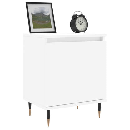 Nachtkastjes 40X30X50 Cm Bewerkt Hout 2 Wit