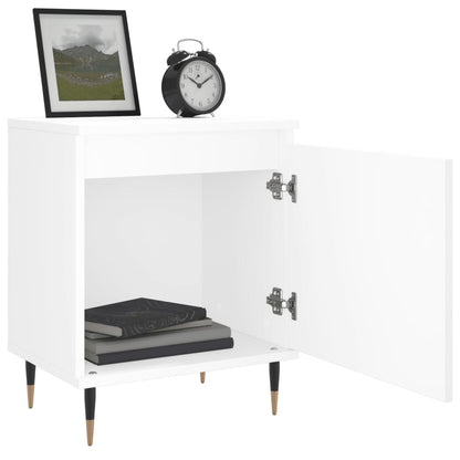 Nachtkastjes 40X30X50 Cm Bewerkt Hout 2 Wit