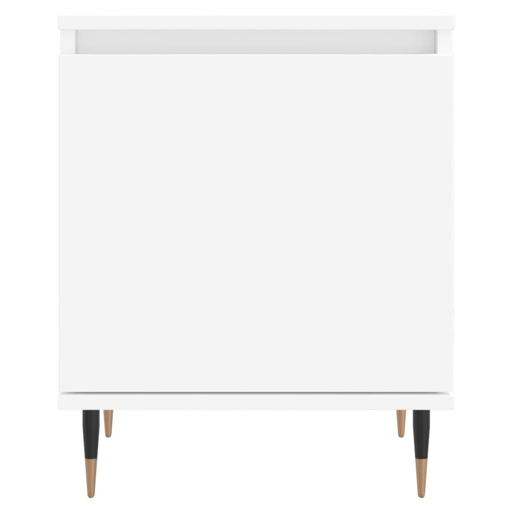 Nachtkastjes 40X30X50 Cm Bewerkt Hout 2 Wit
