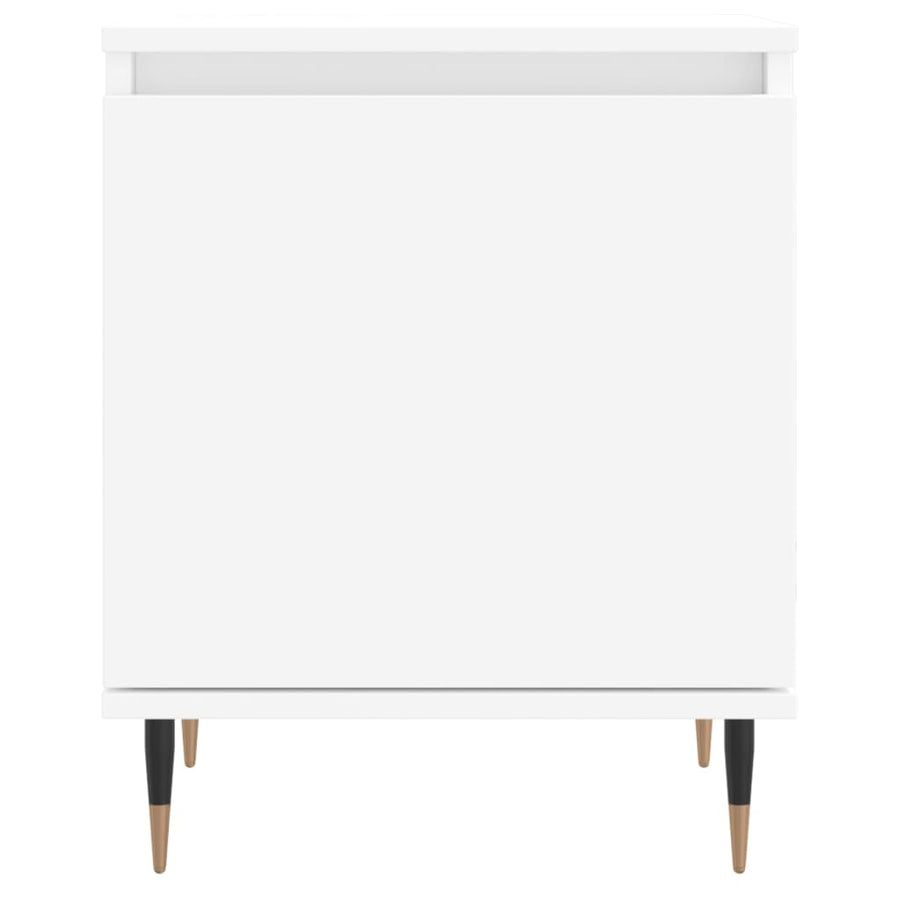 Nachtkastjes 40X30X50 Cm Bewerkt Hout 2 Wit