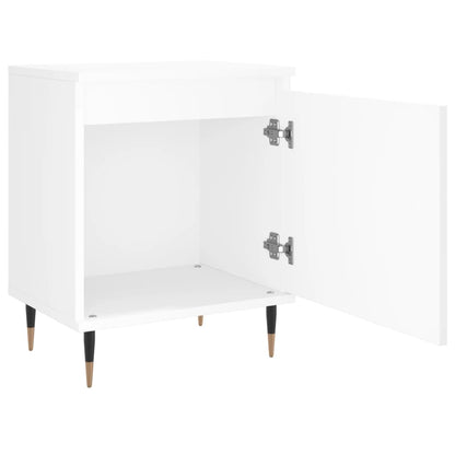 Nachtkastjes 40X30X50 Cm Bewerkt Hout 2 Wit