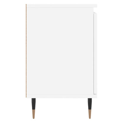Nachtkastjes 40X30X50 Cm Bewerkt Hout 2 Wit