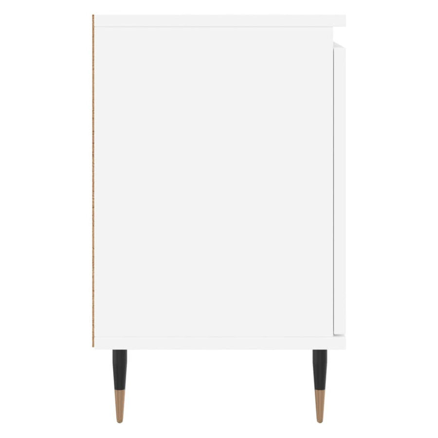 Nachtkastjes 40X30X50 Cm Bewerkt Hout 2 Wit