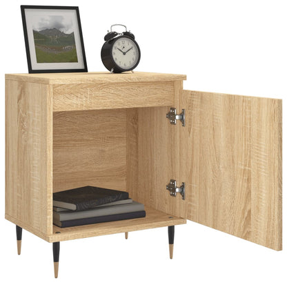 Nachtkastjes 40X30X50 Cm Bewerkt Hout Kleurig 2 Sonoma eiken