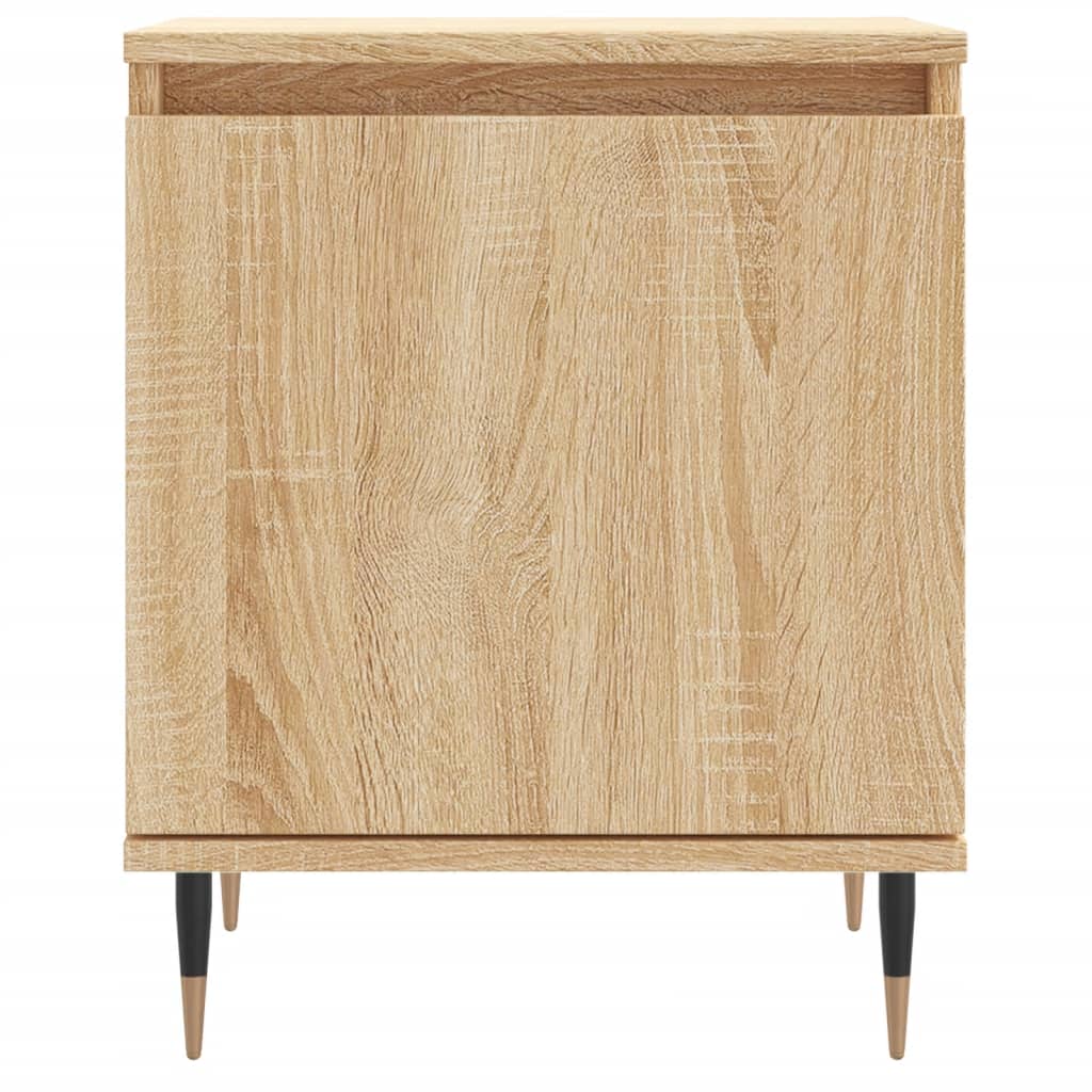 Nachtkastjes 40X30X50 Cm Bewerkt Hout Kleurig 2 Sonoma eiken