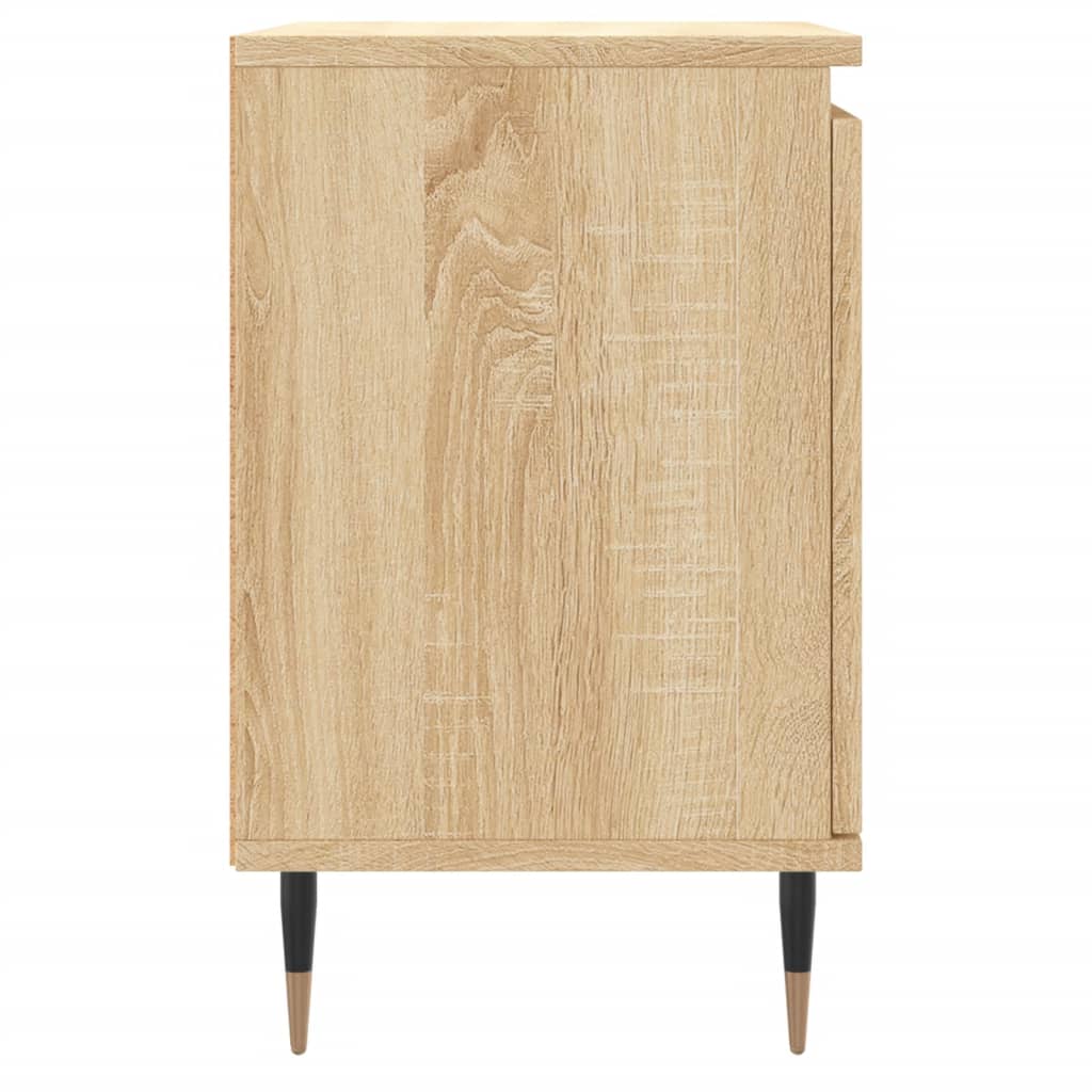 Nachtkastjes 40X30X50 Cm Bewerkt Hout Kleurig 2 Sonoma eiken