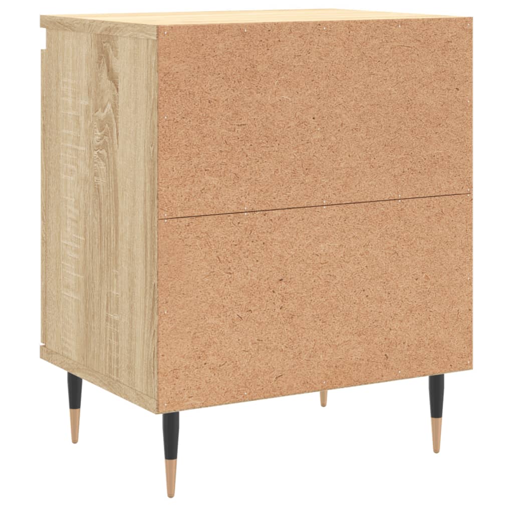 Nachtkastjes 40X30X50 Cm Bewerkt Hout Kleurig 2 Sonoma eiken
