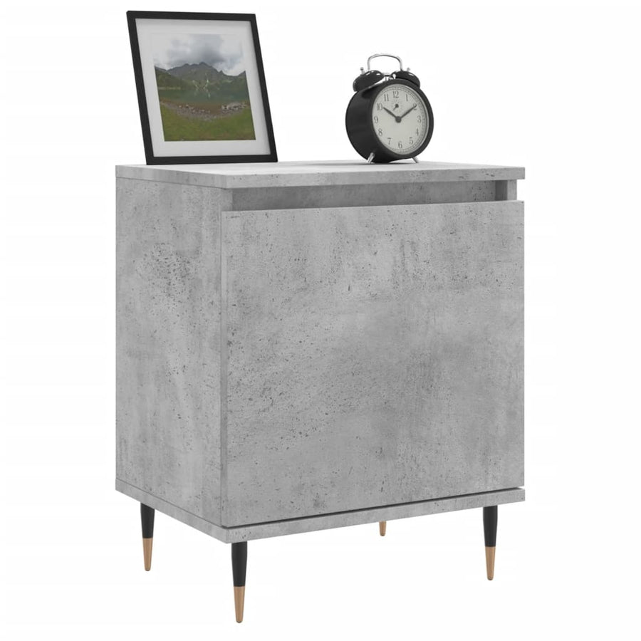 Nachtkastjes 40X30X50 Cm Bewerkt Hout 2 Betongrijs