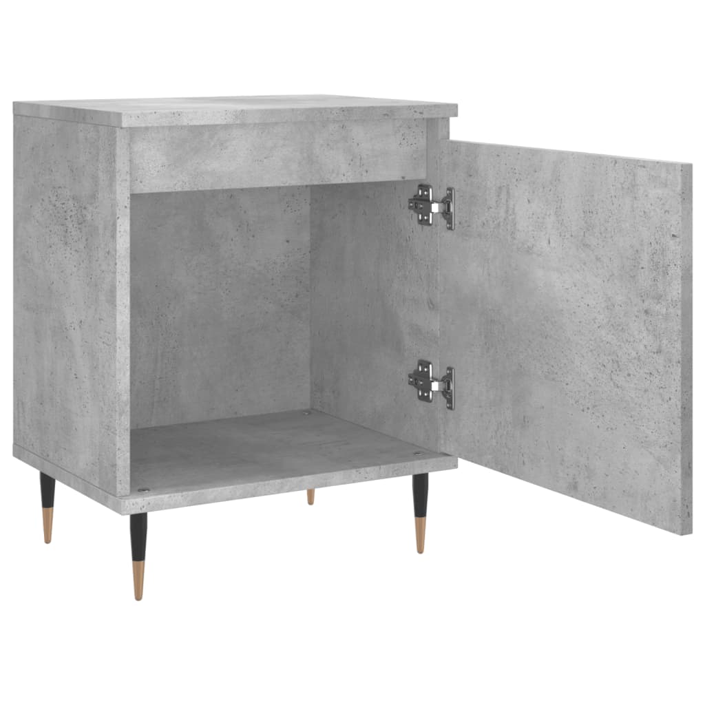 Nachtkastjes 40X30X50 Cm Bewerkt Hout 2 Betongrijs