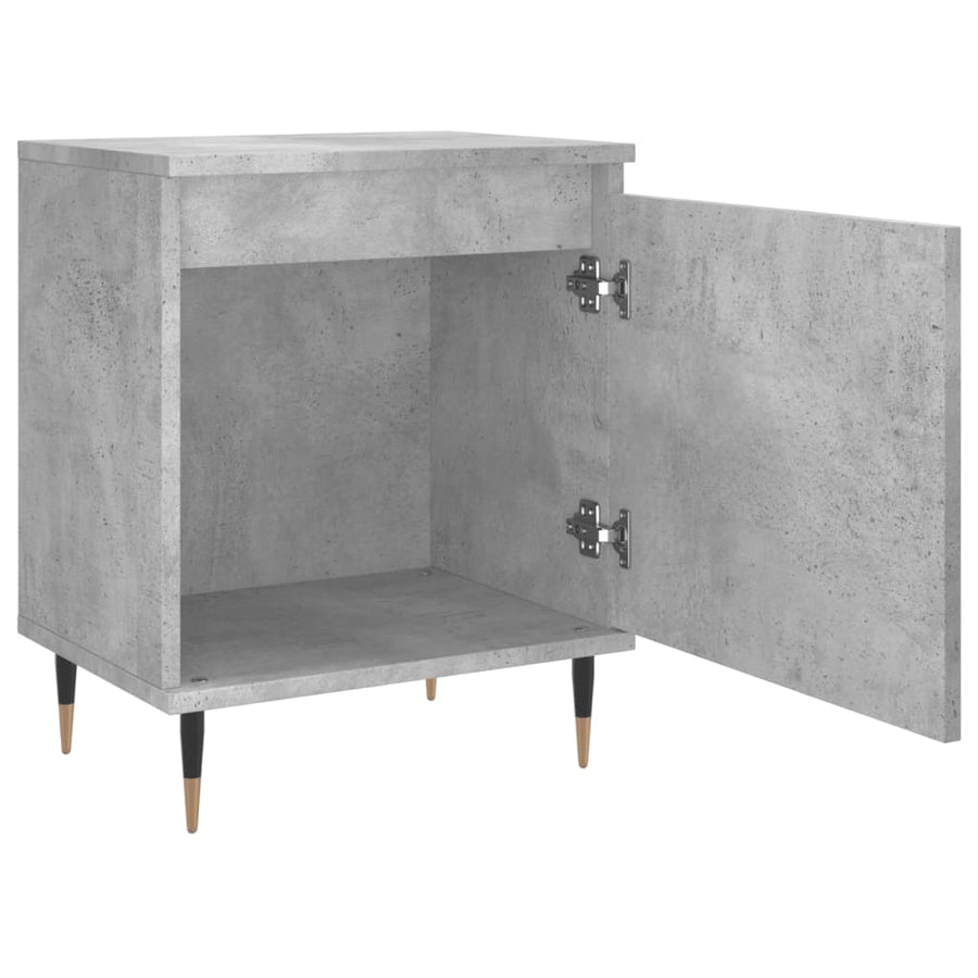 Nachtkastjes 40X30X50 Cm Bewerkt Hout 2 Betongrijs