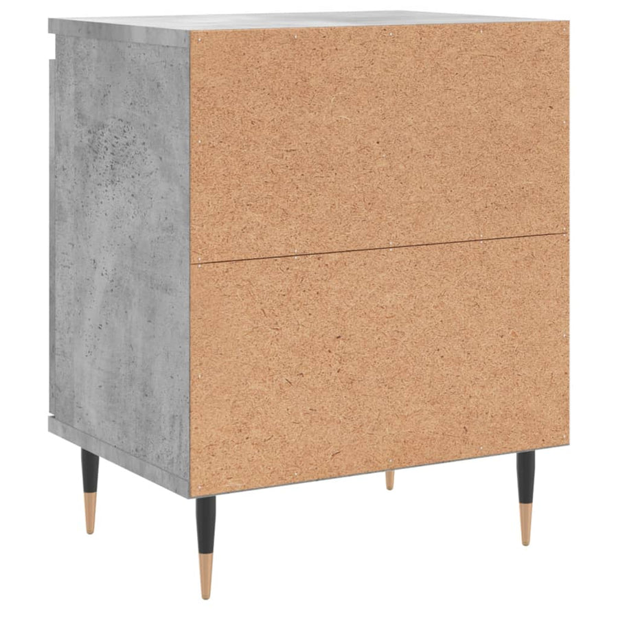 Nachtkastjes 40X30X50 Cm Bewerkt Hout 2 Betongrijs