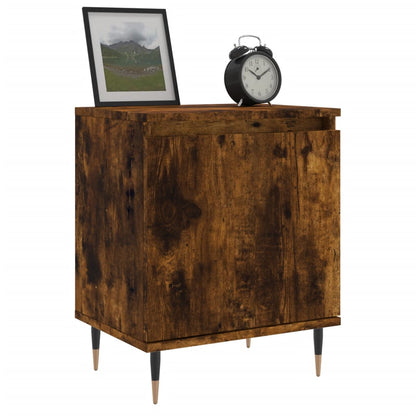 Nachtkastjes 40X30X50 Cm Bewerkt Hout Kleurig 2 Gerookt eiken