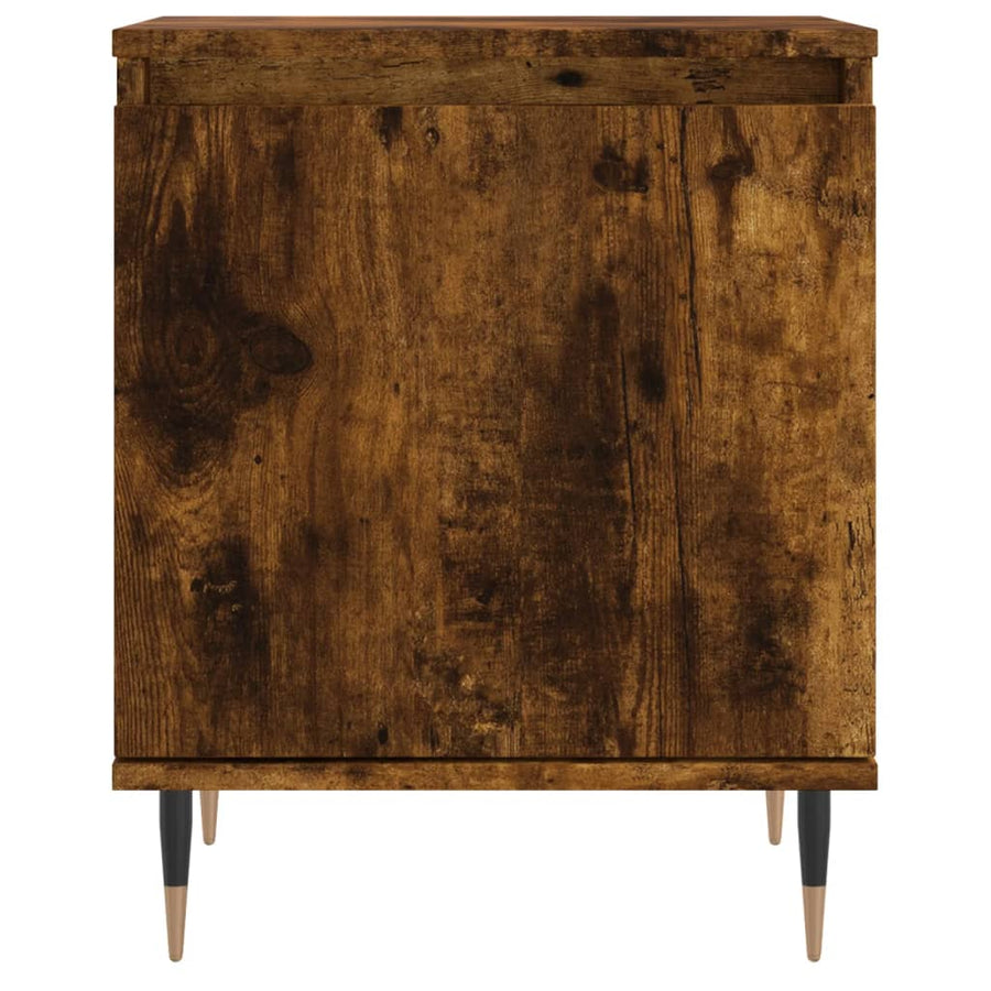 Nachtkastjes 40X30X50 Cm Bewerkt Hout Kleurig 2 Gerookt eiken