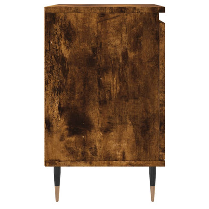 Nachtkastjes 40X30X50 Cm Bewerkt Hout Kleurig 2 Gerookt eiken