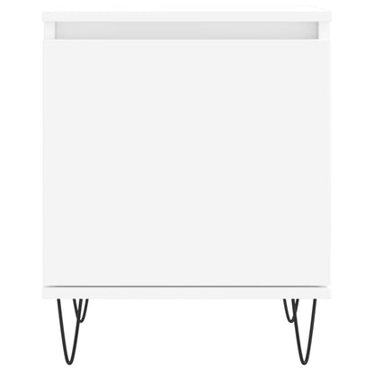 Nachtkastjes 2 St 40X30X50 Cm Bewerkt Hout Wit