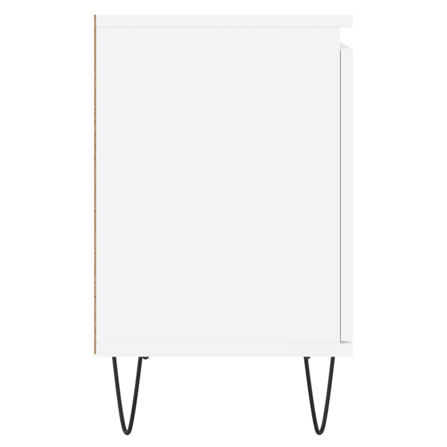 Nachtkastjes 2 St 40X30X50 Cm Bewerkt Hout Wit