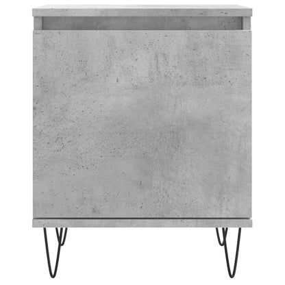Nachtkastjes 2 St 40X30X50 Cm Bewerkt Hout Betongrijs
