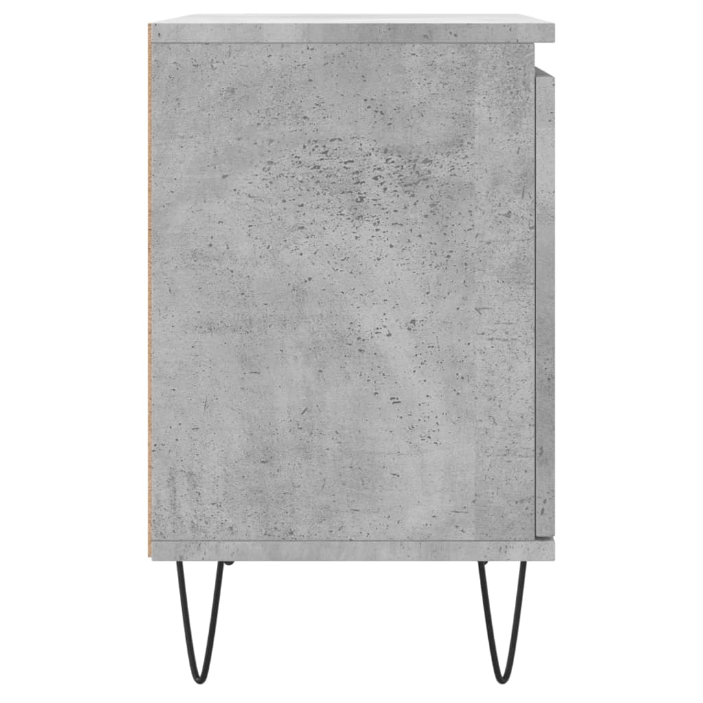 Nachtkastjes 2 St 40X30X50 Cm Bewerkt Hout Betongrijs