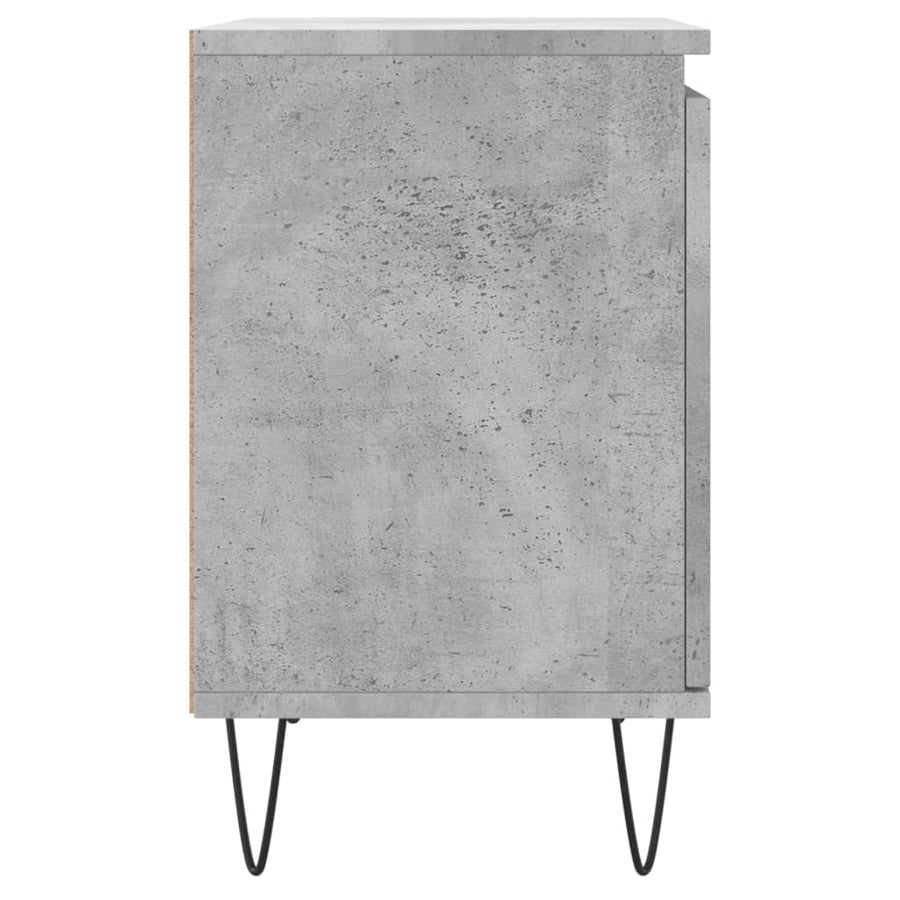 Nachtkastjes 2 St 40X30X50 Cm Bewerkt Hout Betongrijs