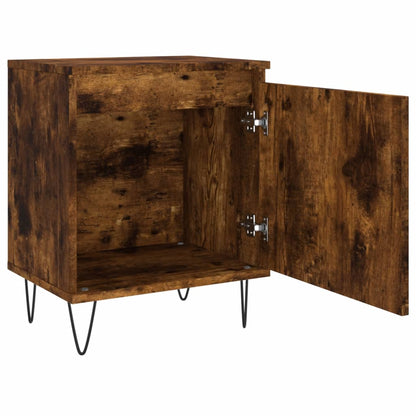 Nachtkastjes 2 St 40X30X50 Cm Bewerkt Hout Gerookt Eikenkleurig
