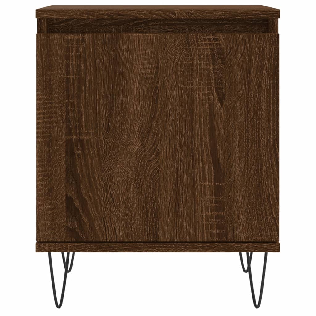 Nachtkastje 40X30X50 Cm Bewerkt Hout Bruin Eikenkleur