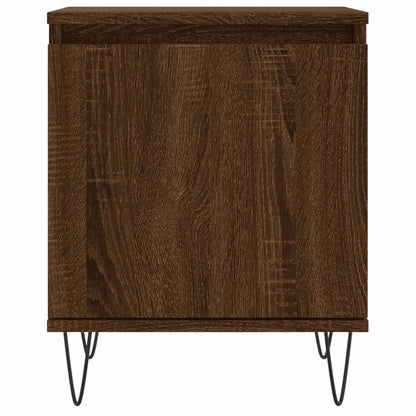 Nachtkastje 40X30X50 Cm Bewerkt Hout Bruin Eikenkleur