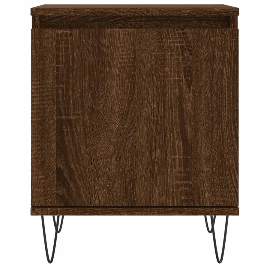 Nachtkastje 40X30X50 Cm Bewerkt Hout Bruin Eikenkleur