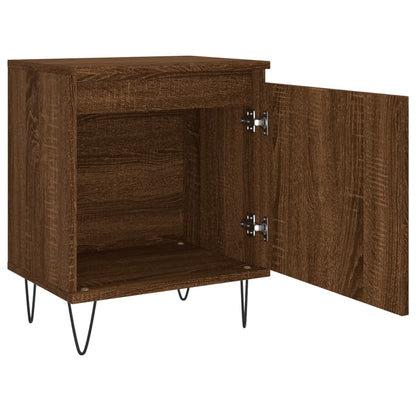Nachtkastje 40X30X50 Cm Bewerkt Hout Bruin Eikenkleur