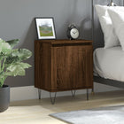 Bedside table 40x30x50 cm engineered wood brown oak look