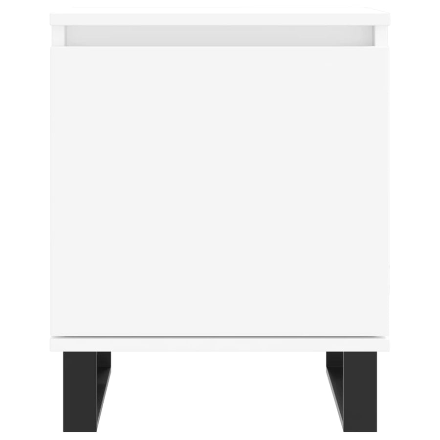 Nachtkastjes 2 St 40X30X50 Cm Bewerkt Hout Wit