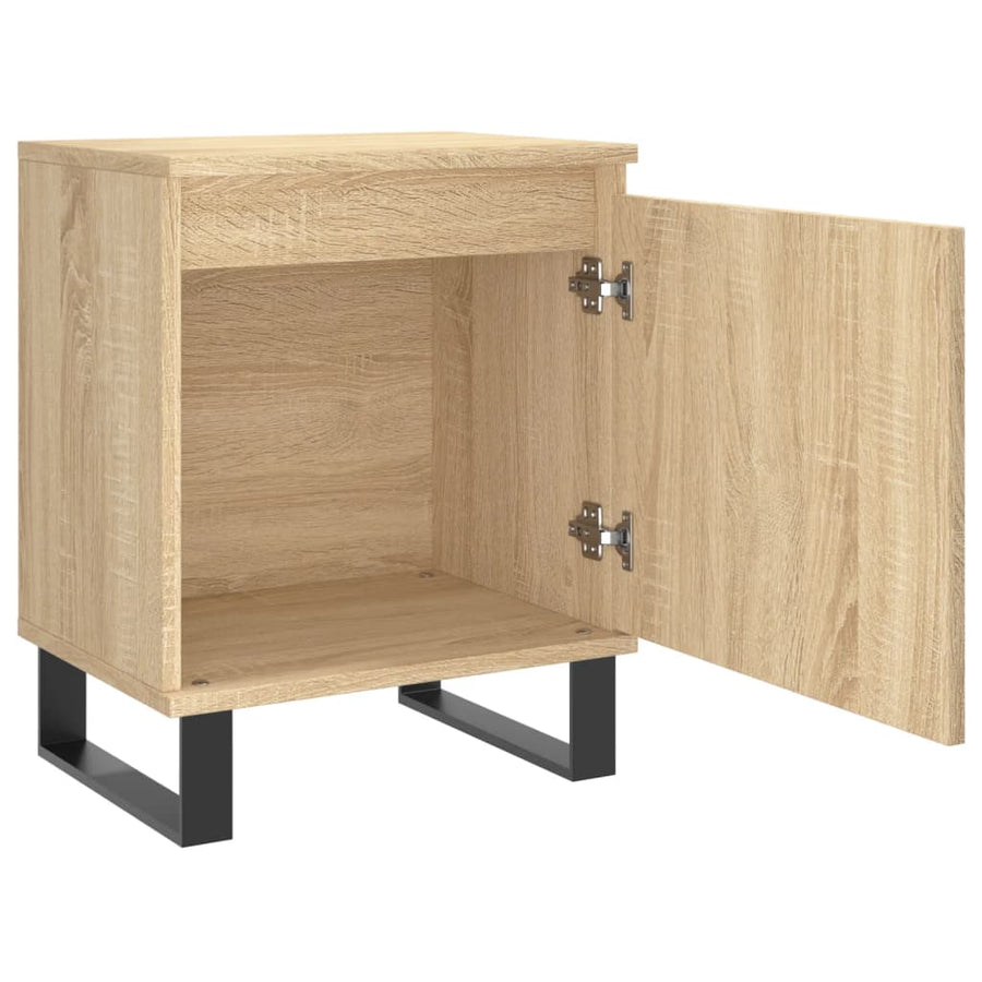 Nachtkastjes 2 St 40X30X50 Cm Bewerkt Hout Sonoma Eikenkleurig