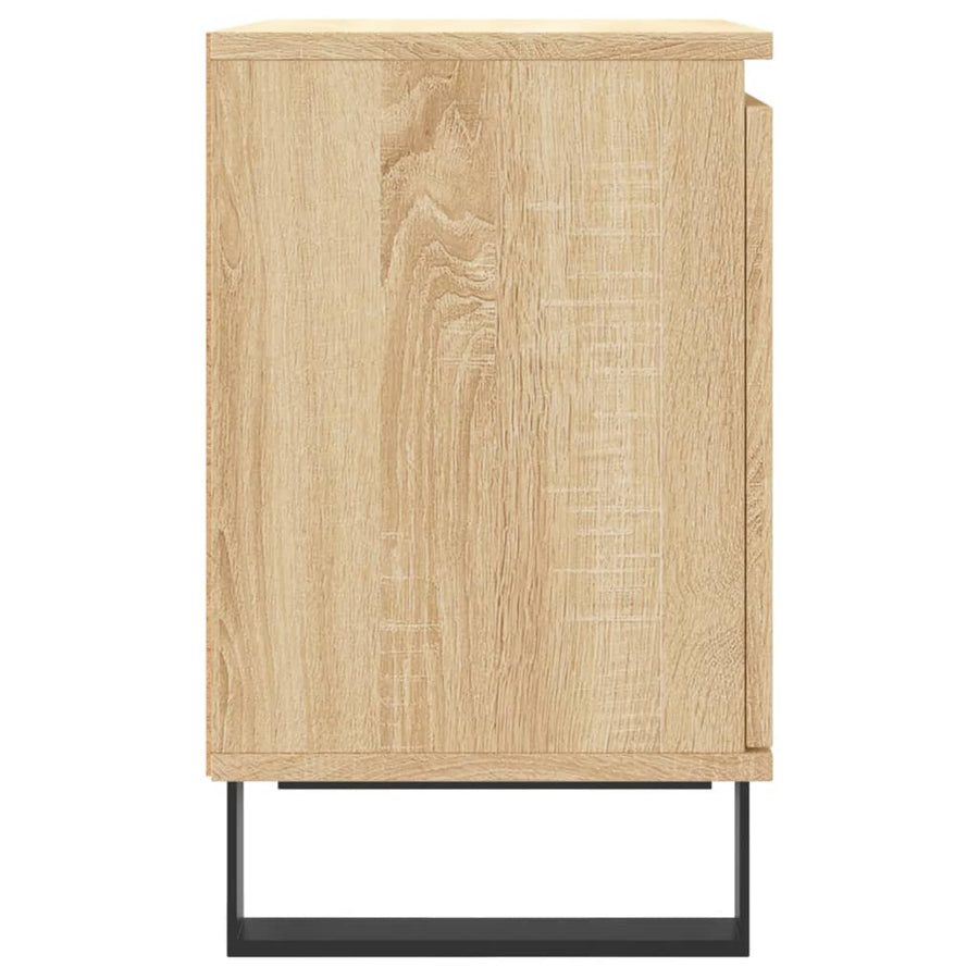 Nachtkastjes 2 St 40X30X50 Cm Bewerkt Hout Sonoma Eikenkleurig
