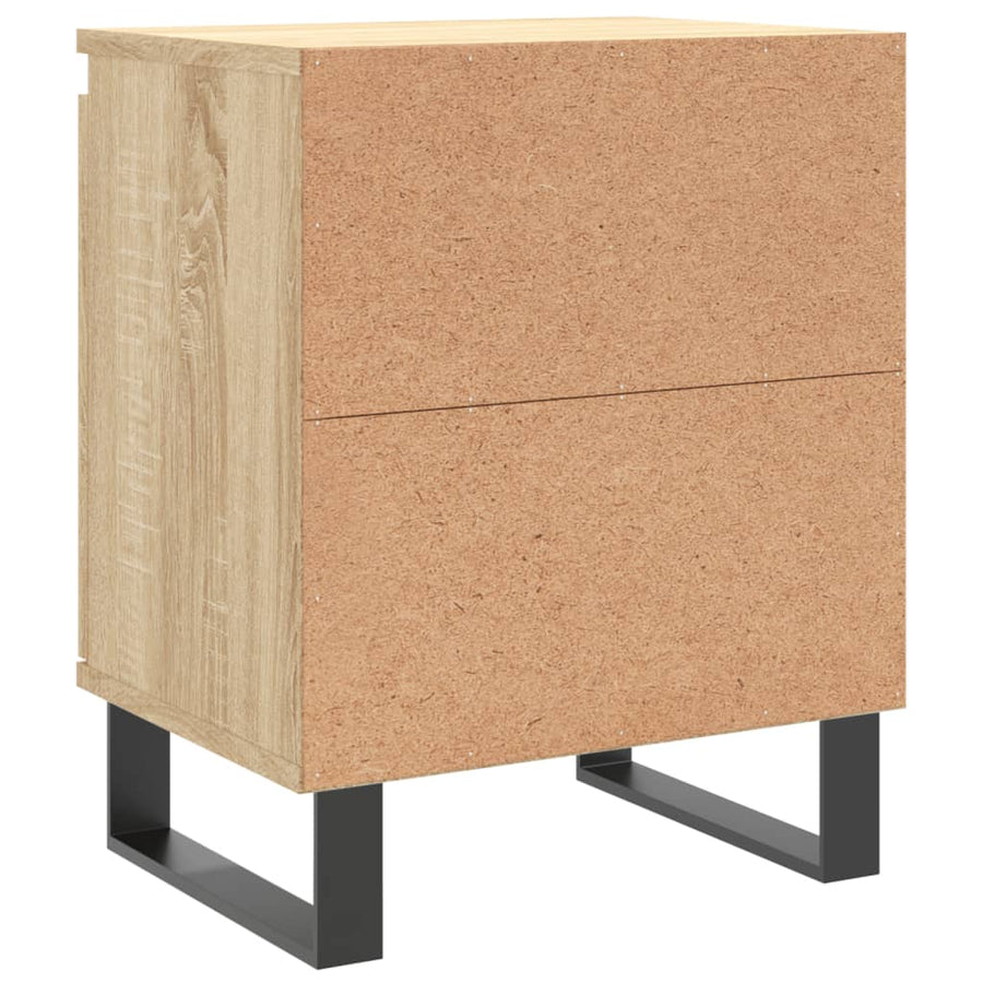 Nachtkastjes 2 St 40X30X50 Cm Bewerkt Hout Sonoma Eikenkleurig