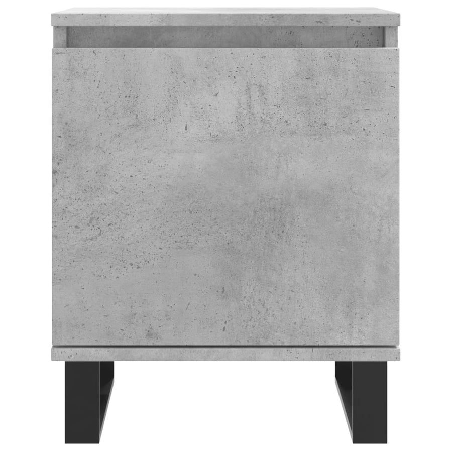 Nachtkastjes 2 St 40X30X50 Cm Bewerkt Hout Betongrijs