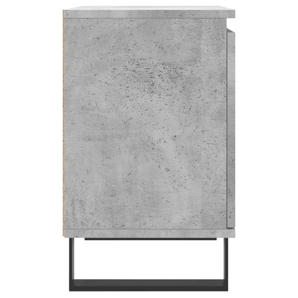 Nachtkastjes 2 St 40X30X50 Cm Bewerkt Hout Betongrijs